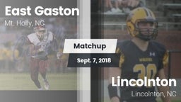 Matchup: East Gaston High vs. Lincolnton  2018