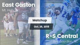 Matchup: East Gaston High vs. R-S Central  2018
