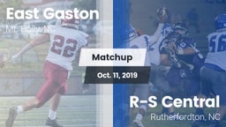 Matchup: East Gaston High vs. R-S Central  2019