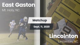Matchup: East Gaston High vs. Lincolnton  2020