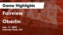 Fairview  vs Oberlin  Game Highlights - Feb. 11, 2023