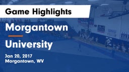 Morgantown  vs University  Game Highlights - Jan 20, 2017