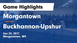 Morgantown  vs Buckhannon-Upshur  Game Highlights - Jan 24, 2017