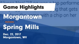 Morgantown  vs Spring Mills  Game Highlights - Dec. 22, 2017