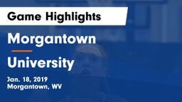 Morgantown  vs University  Game Highlights - Jan. 18, 2019