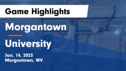 Morgantown  vs University  Game Highlights - Jan. 14, 2023