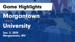 Morgantown  vs University  Game Highlights - Jan. 3, 2020