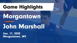 Morgantown  vs John Marshall  Game Highlights - Jan. 17, 2020