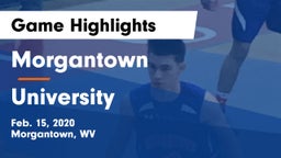 Morgantown  vs University  Game Highlights - Feb. 15, 2020