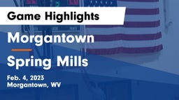 Morgantown  vs Spring Mills  Game Highlights - Feb. 4, 2023
