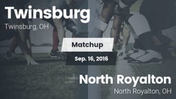 Matchup: Twinsburg High vs. North Royalton  2016