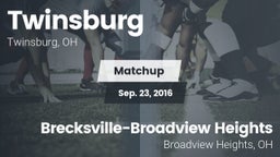 Matchup: Twinsburg High vs. Brecksville-Broadview Heights  2016
