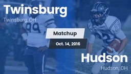 Matchup: Twinsburg High vs. Hudson  2016