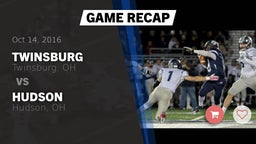 Recap: Twinsburg  vs. Hudson  2016