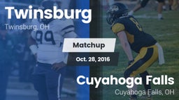 Matchup: Twinsburg High vs. Cuyahoga Falls  2016