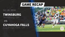 Recap: Twinsburg  vs. Cuyahoga Falls  2016