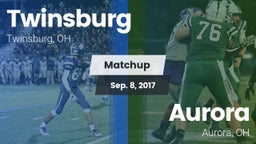 Matchup: Twinsburg High vs. Aurora  2017