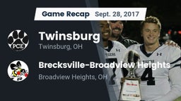 Recap: Twinsburg  vs. Brecksville-Broadview Heights  2017