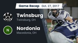 Recap: Twinsburg  vs. Nordonia  2017