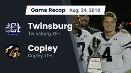 Recap: Twinsburg  vs. Copley  2018