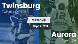Matchup: Twinsburg High vs. Aurora  2018