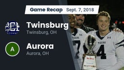 Recap: Twinsburg  vs. Aurora  2018