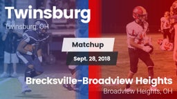 Matchup: Twinsburg High vs. Brecksville-Broadview Heights  2018