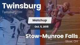 Matchup: Twinsburg High vs. Stow-Munroe Falls  2018