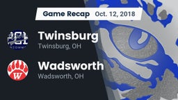 Recap: Twinsburg  vs. Wadsworth  2018