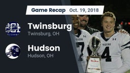 Recap: Twinsburg  vs. Hudson  2018