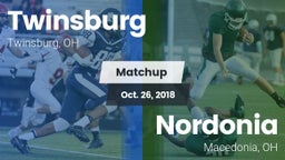 Matchup: Twinsburg High vs. Nordonia  2018