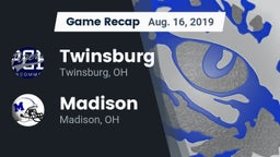 Recap: Twinsburg  vs. Madison  2019