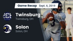 Recap: Twinsburg  vs. Solon  2019