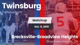 Matchup: Twinsburg High vs. Brecksville-Broadview Heights  2019