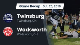 Recap: Twinsburg  vs. Wadsworth  2019
