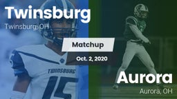 Matchup: Twinsburg High vs. Aurora  2020