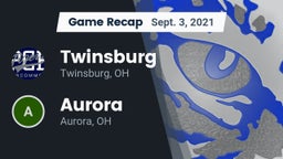 Recap: Twinsburg  vs. Aurora  2021