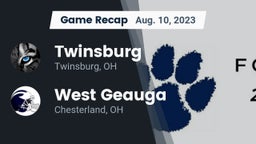 Recap: Twinsburg  vs. West Geauga  2023