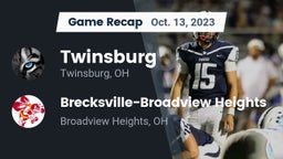 Recap: Twinsburg  vs. Brecksville-Broadview Heights  2023