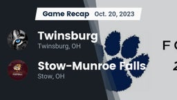 Recap: Twinsburg  vs. Stow-Munroe Falls  2023