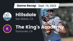 Recap: Hillsdale  vs. The King's Academy  2022