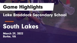 Lake Braddock Secondary School vs South Lakes  Game Highlights - March 29, 2022
