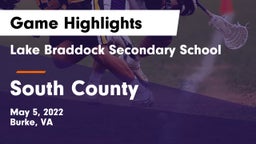 Lake Braddock Secondary School vs South County  Game Highlights - May 5, 2022