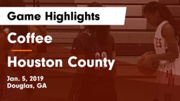 Coffee  vs Houston County  Game Highlights - Jan. 5, 2019