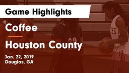 Coffee  vs Houston County  Game Highlights - Jan. 22, 2019