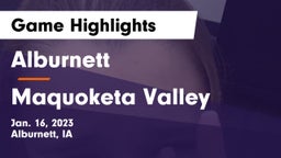 Alburnett  vs Maquoketa Valley  Game Highlights - Jan. 16, 2023