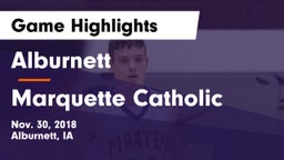 Alburnett  vs Marquette Catholic Game Highlights - Nov. 30, 2018
