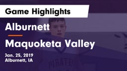 Alburnett  vs Maquoketa Valley  Game Highlights - Jan. 25, 2019