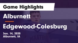 Alburnett  vs Edgewood-Colesburg  Game Highlights - Jan. 14, 2020