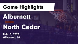 Alburnett  vs North Cedar  Game Highlights - Feb. 3, 2023